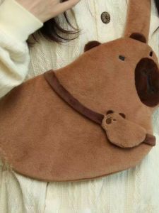 Mini Dễ Thương Hoạt Hình Túi Đeo Chéo Hình Động Vật Sang Trọng Túi Đeo Vai Đơn Túi Đeo Vai Ngoài Trời Đi Lại Dành Cho Thanh Niên Mềm Polyester