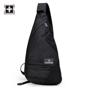 Large Capacity Sports Casual Mens Crossbody Bag Triangle Knives Chest Bag Multifunctional Korean Style Soft Shoulder Bag