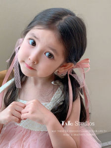 Phụ Kiện Tóc Búi Thắt Nơ Màu Hồng Cho Bé Gái Phụ Kiện Tóc Công Chúa Phụ Kiện Tóc Cho Trẻ Em Phụ Kiện Tóc Bằng Lụa