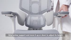 Hbada E3 Air Ergonomic Office Chair - with 3-Zone Dynamic Lumbar Support 3D Adjustable Headrest & 3D Armrests | Mesh Gaming Chair