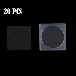 10/20/40pcs Clear Coin Snap Holders with Sponges Adjustable Coin Capsules for Coin Storage Collection Supplies Business Presents