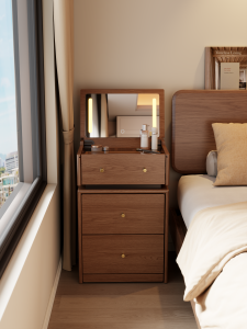 DONGMU | Multi-Functional Modern Solid Wood Dressing Table