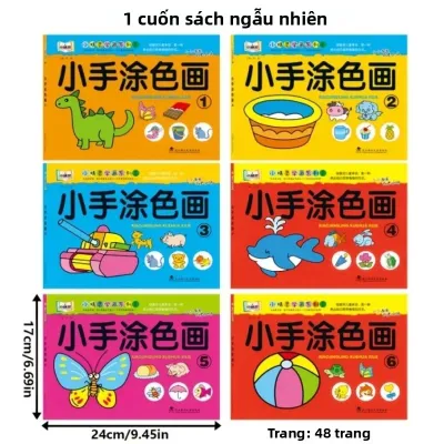 Sách Tô Màu Theo Từng Bước - Dễ Dàng Thực Hiện Đến Mức Độ Khó Hơn Sách Hoạt Động Học Tập Nghệ Thuật Sáng Tạo Giấy Chất Lượng Cao Quà Tặng