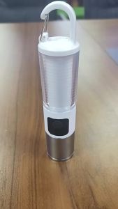 ESMARTER | Aluminum Alloy Telescopic Zoom Flashlight Multifunctional Lighting with Fluorescent Strip for Outdoor Sports Camping Emergency