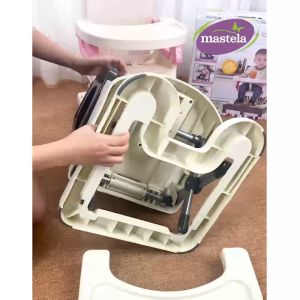 Ghế ăn dặm cho bé chuẩn ASTM ( Mỹ) Mastela 07110/7112 - Ghế ăn dặm đa năng nâng hạ độ cao 4 nấc điều chỉnh khay ăn có thể tháo rời bảo hành 12 tháng