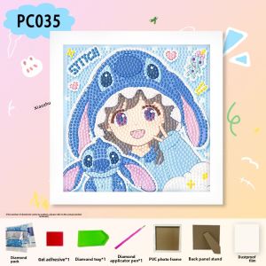 New 2025 Diamond Painting Handmade DIY Childrens Toy Brick Stone Sticker Full Diamond High Aesthetic Value Girls Educational Toy for Stall