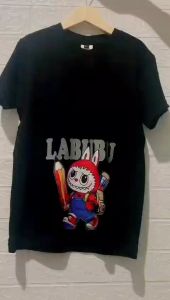 Baju Kaos Anak Laki-laki dan Perempuan Snoopy Halloween Be Cool Hitam Katun Combed 24S 5-12 Tahun