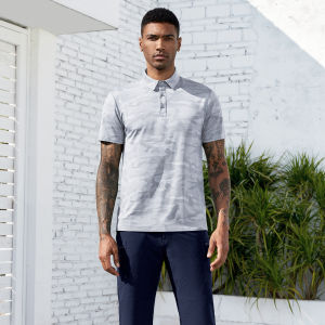 Men’s Summer Camouflage Golf T-Shirts Moisture Wicking Short Sleeve Quick Dry Fit Golf Polo Shirts