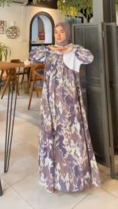 [Nitaranz] Gamis Ceruty Babydoll Motif Batik By Fayola Fashion Dress | Gamis Terbaru Viral