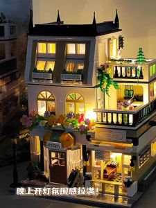 High Difficulty Girls Villa Assembly House Toy Block Castle Fun Gift for Children over 7 Years Old Zhe Gao Blocks Brand