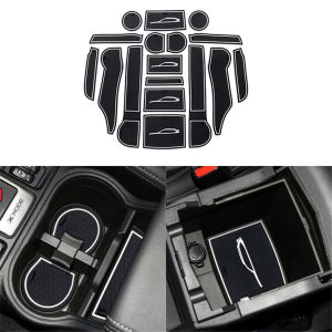 Car Door Slot Mat Cup Holder Mat Armrest Box Anti-slip Protector for Subaru Forester 2019 2020 2021 2022 Interior Accessories