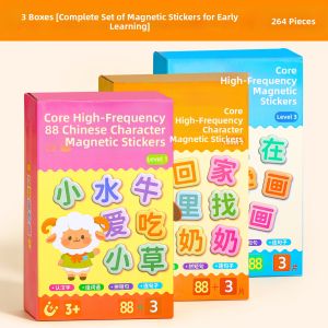Educational Chinese Characters Magnetic Stickers Cognitive Development Toy