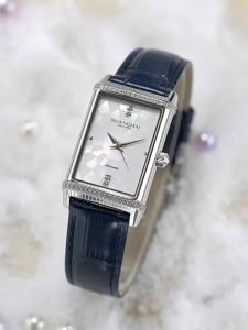 Shanghai | Automatic Mechanical Watch Square Dial Leather Strap Transparent Back Gift for Girlfriend