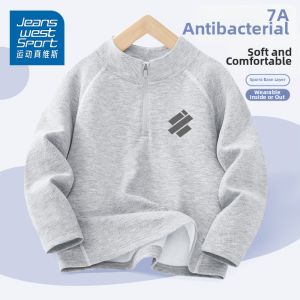 Boys Spring and Early Autumn Fashionable Thermal Long Sleeve T-Shirt