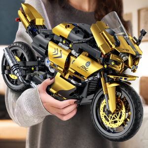 KEWANG | High Complexity Motorcycle Model Building Blocks 6-10 Years Old Boys Toy