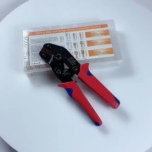 Set Skun Gepeng Crimp Terminal Insulated Connector Male Female + Tang Crimping AWG26-16 0.5-1.5mm²