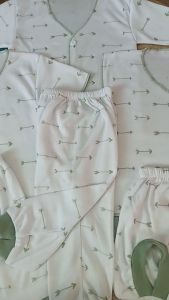 Paket Gift Bayi Laki-Laki & Perempuan: 6 Pcs 3 Set Setelan Baju Bayi Baru Lahir Lengan Panjang Halus Lembut