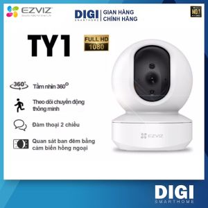 [FREESHIP] Camera Wifi Không Dây EZVIZ TY1 2MP Full HD 1080P  Đàm Thoại 2 Chiều Xoay 360 Độ Phát hiện chuyển động - DIGI SmartHome