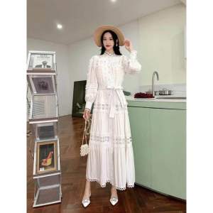 Gamis Renda Bangkok Premium / Gamis White Renda Bangkok