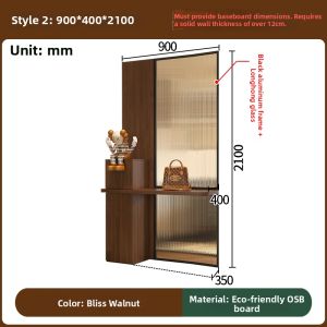 QIANGXIANG | Entrance Hall Storage Cabinet Shoe Cabinet All-in-one Multi-functional