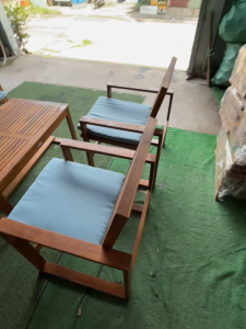Bộ Sofa Ngoài Trời Gỗ Tự Nhiên 100% - Phù hợp phòng khách - Ban Công - Sân Vườn và Quán Cà Phê