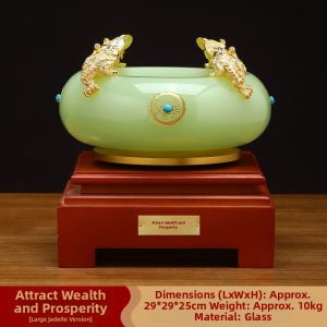 JUSHANYUAN | Wealth Attraction Crystal Basin Ornament
