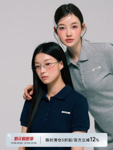 LaluneDuCiel NEAT Simple Series Womens Summer Loose Polo Dress Cotton H-Line Midi Skirt Short Sleeve Floral Print Casual Dress