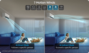 Samsung 1.0HP WindFree™ AI Auto Cooling Air Conditioner Wall Mounted Fast Cooling Energy Saving | Split Type Aircon AC Cooling Home Appliance WindFree™ Cooling AR80H10DACWNTC