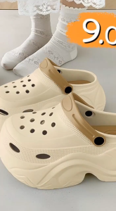 LOFAVER SANDAL- IDS853 Sandal wanita dengan sol tebal 9 cm sepatu wanita bertumit tinggi