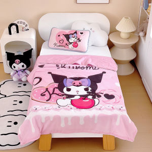 Sanrio Kuromi Childrens Summer Air Conditioner Quilt Cool Feeling Polyester Fiber Filling Single Person 1.5m Cartoon Dog Design