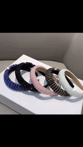 F4 Bando Korea 3cm Impor dengan Aksen Kristal Permata Bando Bridal Glamour Wedding Headband BRJ001