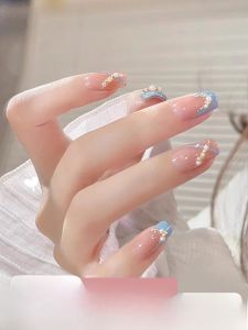 MONLEYTA | Handmade Nail Art Stickers Autumn Winter Short And Medium Long New Arrival Pure Handmade Finished Products Nail Tips