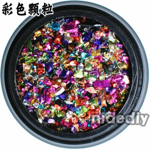 DIY สีโลหะที่เต็มไปด้วยอนุภาคที่ไม่สม่ำเสมอทรายทองทรายสีเงินทรายสีคริสตัลอีพ็อกซี่กาว UV ฟิลเลอร์