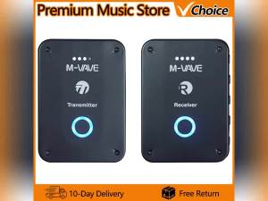 M-VAVE | M-VAVE 2.4G Wireless Earphone Monitor WP-9 Rechargeable Transmitter Receiver with Volume Support Stereo Mono Mute Function