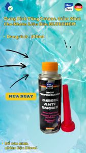 Dung Dịch Tăng Cetane Giảm Khói Cho Nhiên Liệu Dầu BLUECHEM - Diesel Anti Smoke - 150ml