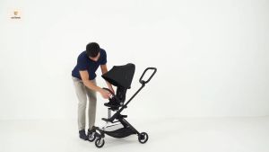 [Unilove] 2 in 1 On The Go - 2 Ways Lightweight Cabin Size Stroller For Baby and Toddler From 0 - 22kg + Free Rain Cover (5 Colors Available)