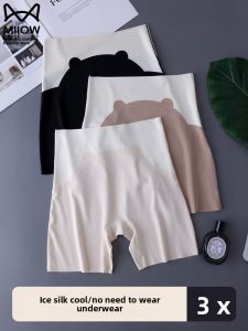 Miiow | High Waist Safety Pants Underwear Cat Person 2025 New Style Abdomen Slimming High Waist Hip Lifting Boxer Briefs Innerwear