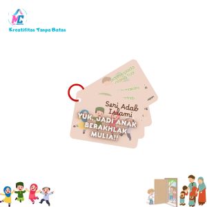 Flashcard Adab Islami Anak – Belajar Akhlak Mulia dengan Cara Seru!