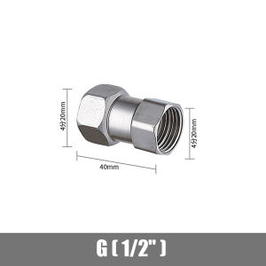 【1Pc Stainless Steel T Adapter For Bath Sprayer Shower - G1/ 2" T-Valve Diverter Valve Three Way Device Hole】