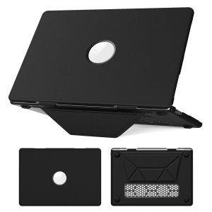 For MacBook Pro 16 inMacBook Pro 14 in CaseLeather Laptop Sleeve with StandLuxury Protective Cover for M3/M2 Pro Chip Model​