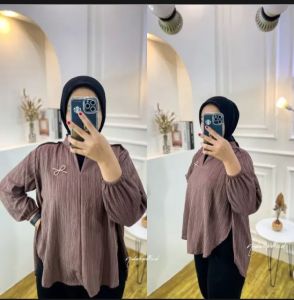 Super Livia Blouse Lady Crush // Atasan Wanita Terbaru // Kemeja Blouse Wanita Viral // Outter Wanita Lady Crush Kekinian terbaru