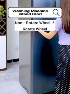 Ready Stock 300kg Heavy Duty Washing Machine Stand Base Pelapik Roda Mesin Basuh Anti Slip Adjustable Length Waterproof  Fridge Sofa Furniture Mover Roller Rotatable Wheels Stainless Steel Home Hostel Peti Sejuk Perabot Kaki Dryer Roller Rumah