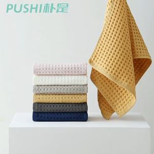 Sincecu Cellular Waffle Bath Towel Hand Towel Original Absorbent Super Soft 100% Cotton 35x80 Face Towel Japanese Style