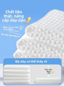 MONLEYTA | Khăn lau mặt bằng cotton nguyên chất dày không rụng lông dùng một lần treo tường Khăn mềm rửa mặt chính hãng