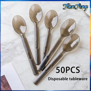 50PCS  Single-use knife fork and spoon set in individual packaging