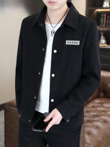 HENGYUANXIANG | Chengyuanxiang 2025 New Casual Jacket Mens Spring Autumn Short Style Handsome Dads Coat Standard Fit Fashion Urban Polyester Fiber