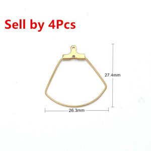 4-10pcs Stainless Steel Ear Wire Earring Hooks Hoop Connector Diy Earrings Accessories Dangle Charms Jewelry Making
