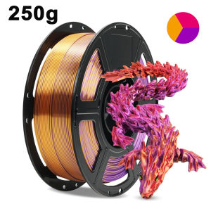 Sợi Nhựa PLA Silk 3 Màu Vàng Tím Đỏ Đường Kính 1.75mm Cuộn 250g 500g 1Kg Dùng Cho Máy In 3D