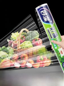 Miaojie Food Grade Kitchen Fridge Microwave Specialized  Keeping Film Large Roll Dot Break Home Use Tableware Accessories