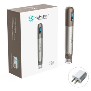 Hydra Pen H3 Wireless Derma Pen Microneedling Beauty Pen Skin Care with 2Pcs 12Pins Adjustable Needle  length 0.2mm Cartridges